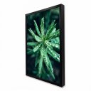 Ver imagem 1 de Quadro Decorativo com Relevo em Moldura Caixa Alta Folhagem Verde