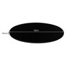 Tampo para Mesa de Jantar em MDF Redondo 100cm Preto - 4