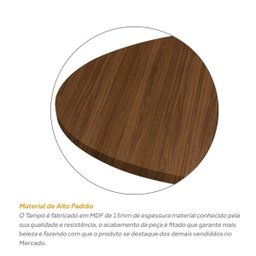 Tampo para Mesa de Jantar em MDF Redondo 60cm Villandry - 3