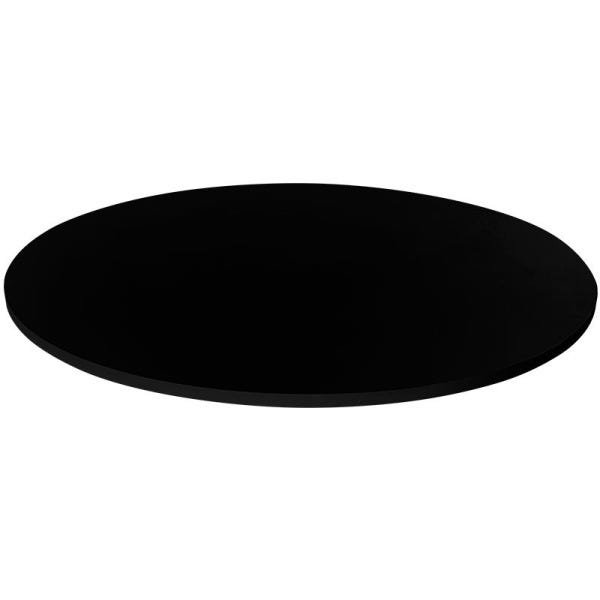 Tampo para Mesa de Jantar em MDF Redondo 80cm Preto - 9