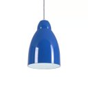 Ver imagem 3 de Pendente Bala Luminária Lustre Alumínio Azul Royal - Rei Da Iluminação
