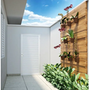 Ver imagem 5 de Porta Palheta sem Ventilação Alumínio Branco 210cm X 60cm Esquerda Linha 25