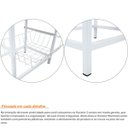 Ver imagem 3 de Fruteira Cozinha de Chão Aço com Tampo Mdf 3 Cestos Branca