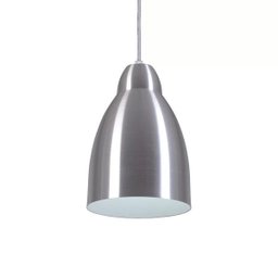 Pendente Bala Luminária Lustre Alumínio Escovado - Rei Da Iluminação - 3