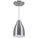 Ver imagem 1 de Pendente Bala Luminária Lustre Alumínio Escovado - Rei Da Iluminação