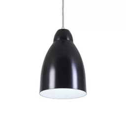 Pendente Bala Luminária Lustre Alumínio Preto Fosco - Rei Da Iluminação - 3