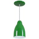 Ver imagem 1 de Pendente Bala Luminária Lustre Alumínio Verde - Rei Da Iluminação
