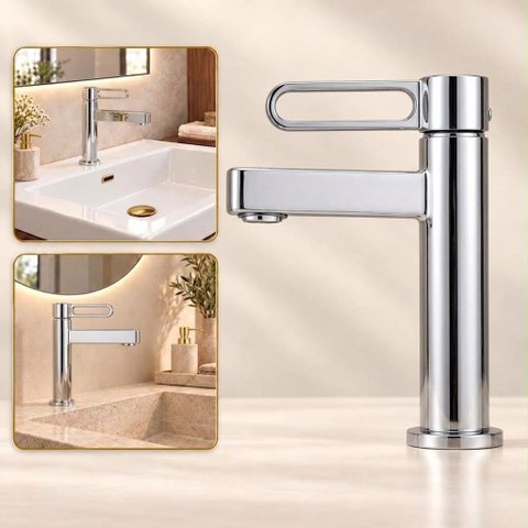 Torneira Daytona Cromada Baixa Aço Inox 304 Premium Goldenx