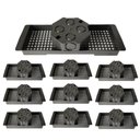 Ver imagem 1 de 10 Caixas de Teto Suporte 30cm para Laje Preto Canal