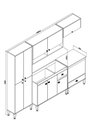 Ver imagem 3 de Kit Cozinha 330x220x51,5 Torino