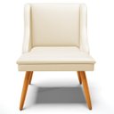Ver imagem 7 de Cadeira Decorativa Sala de Jantar Pés Palito de Madeira Firenze PU Bege/Natural G19 - Gran Belo