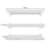 Kit 4 Prateleiras de Parede Nicho Mdp 60x20 Branco 15mm - 5