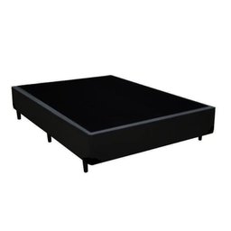 Cama Box Casal 138 Bello Box - Tecido Sintético Preto - 1