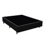 Cama Box Casal 138 Bello Box - Tecido Sintético Preto - 1