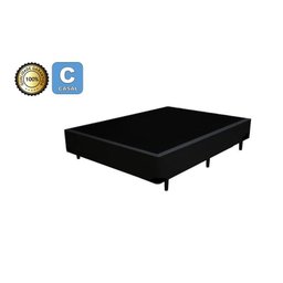 Cama Box Casal 138 Bello Box - Tecido Sintético Preto - 2