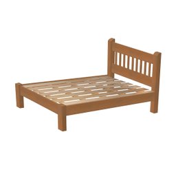 Cama de Casal Luxo de Madeira Maciça Cedro Tauari Cor Imbuia - 3