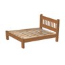 Cama de Casal Luxo de Madeira Maciça Cedro Tauari Cor Imbuia - 3