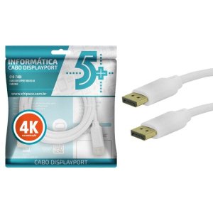 Cabo Displayport M/M 1.2 4k 2m Sem Trava