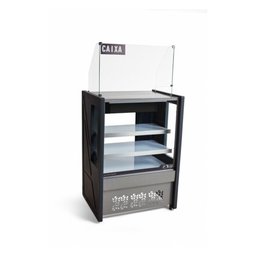 Balcão vitrine caixa Polar 0,80 cm Platinum- PVCN - 1
