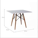 Ver imagem 4 de Mesa de Jantar Quadrada Eiffel 90cm Mdf Charles Eames - Branco