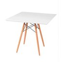 Ver imagem 1 de Mesa de Jantar Quadrada Eiffel 90cm Mdf Charles Eames - Branco