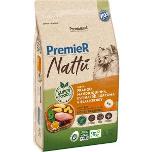 Ração Premier Natu Adulto para Cães Raças Pequenas Mandioquinha 10Kg