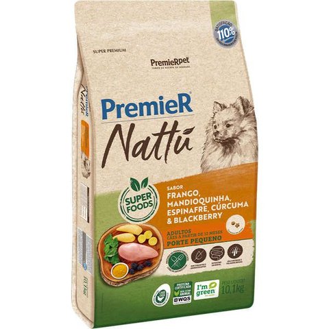 Ração Premier Natu Adulto para Cães Raças Pequenas Mandioquinha 10kg