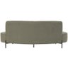 Sofá 3 Lugares Curvo Living Sala de Estar 180 Cm Lapa C06 Base Titânio Linho Oliva A-424 - Lyam Lyam - 7