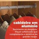 Ver imagem 6 de Guarda Roupa Casal 6 Portas 4 Gavetas 100% MDF London Cinnamon/Off White Amarelo/Cinamon