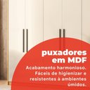 Ver imagem 7 de Guarda Roupa Casal 6 Portas 4 Gavetas 100% MDF London Cinnamon/Off White Amarelo/Cinamon