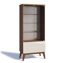 Ver imagem 2 de Cristaleira com Espelho e LED 2 Portas em Vidro 1 Gaveta Classic Retrô Imcal