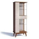 Ver imagem 2 de Cristaleira com Espelho, LED e Adega para 28 Garrafas Nuance Retrô Imcal