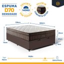 Ver imagem 3 de Cama Box Baú com Colchão de Espuma D70 Pillow In Ultra Dream Casal 138cm