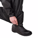 Ver imagem 4 de Capa Roupa Chuva Pvc Preta Moto Motoqueiro Forrada Com Gola Pioneira COMBATE GOLA GG