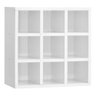 Expositor Nicho Organizador Porta Toalhas Multiuso Clean 40x40cm 9 Lugares Branco - Desk Design - 3