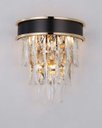 Ver imagem 1 de Arandela Preta e Dourada com Cristais 35m 2E14 PARIS LUZ