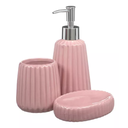 Ver imagem 1 de Conjunto Lavabo Banheiro Sabonete Líquido Porta Escova / 186