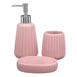 Conjunto Lavabo Banheiro Sabonete Líquido Porta Escova / 186 - 2