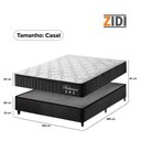 Ver imagem 4 de Cama Box Casal Preto + Colchão Molas Ensacadas Zidi Bahamas 138x188x61cm