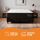 Ver imagem 5 de Cama Box Casal Preto + Colchão Molas Ensacadas Zidi Bahamas 138x188x61cm