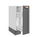 Ver imagem 5 de Balcão Porta Tempero Planejado 20cm sem Tampo Arizona CabeCasa MadeiraOriginals Cinza/Branco