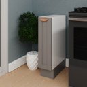 Ver imagem 1 de Balcão Porta Tempero Planejado 20cm sem Tampo Arizona CabeCasa MadeiraOriginals Cinza/Branco