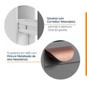 Ver imagem 6 de Balcão Porta Tempero Planejado 20cm sem Tampo Arizona CabeCasa MadeiraOriginals Cinza/Branco