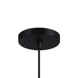 Pendente Luminária Tom Dixon Chapéu Miami Preto Textura com Cobre - Rei Da Iluminação - 2