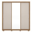 Ver imagem 5 de Guarda Roupa 3 Portas 2 Gavetas Com Pés Quadrado Residence D02 Amendola/Off White - Mpozenato