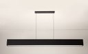 Ver imagem 1 de Luminária Pendente 1 Lâmp. Retangular 65cm Alumínio Preto Arky