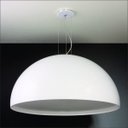 Ver imagem 2 de Luminária Pendente Meia Lua 80cm Redondo Branco Luna