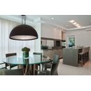 Ver imagem 3 de Luminária Pendente Meia Lua 80cm Redondo Preto Luna