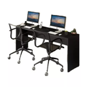 Ver imagem 2 de Mesa Escritório Plataforma 2 Lugares 1,80 Parede Caixa Tomada Atacadao Moveis Escritorio