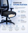 Ver imagem 7 de Kit 5 Cadeiras de Escritório Ergonômicas Diretor Confortáveis Reclináveis Netflex